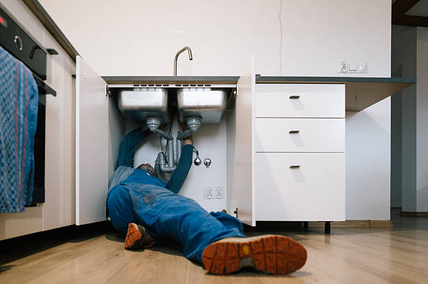 Professional Drain Cleaning technician working in Kemp, TX